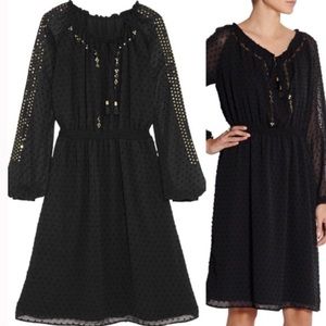 ALTUZARRA Swiss dot peasant Boho Dress EUC